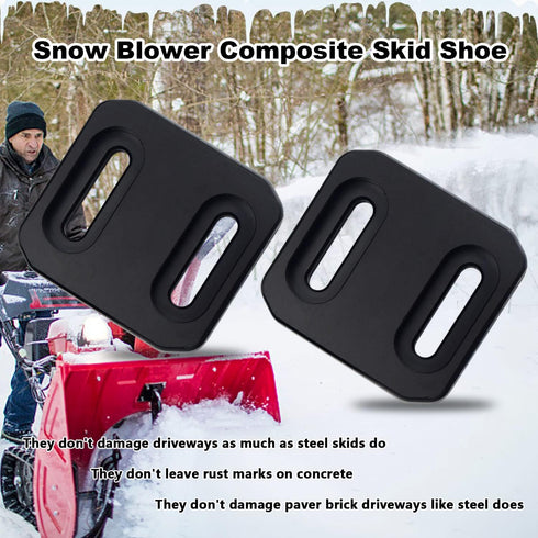 Snowblower Composite Skid Shoe for Jo-hn Deere M118098 780061 1740718AYP TRS22, TRS24, TRS26, TRX24 and TRX26 Snow Blowers - (Set of 2)...