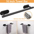 TocTen 5 Pieces Self Adhesive Towel Bar Set, Stainless Steel Bathroom Hardware Set Include Towel Rack, Toilet Paper Holder, 3 Packs Towel Hook, No...