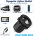 Cigarette Lighter Socket Outlet Qidoe 12V USB Outlet Car Charger Socket Panel 65W PD for Laptop & 18W QC3.0 Waterproof USB Power Outlet Adapter fo...