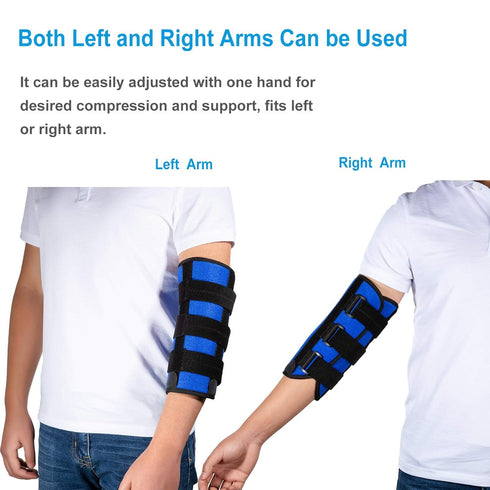 Elbow Brace, Night Splint Support for Cubital Tunnel Syndromean, Ulnar Nerve, Stabilizer Brace for Fix Elbow, Prevent Excessive Bending at night, ...