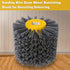 Abrasive Nylon Wire Drawing Wheel Drum Brushes, 320 Grit 120x100mm Wheel Drum Burnishing Tool Polishing Brush Wooden Wheels for Wood Furniture Wor...