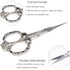 BIHRTC Plum Blossom Scissors - 4.5 Inch Small Sewing Scissors, European Style, Stainless Steel, Ideal for Cross Stitch, Embroidery & Crafting...
