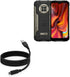 BoxWave Cable Compatible with Doogee S96 Pro - DirectSync - USB 3.0 A to USB 3.1 Type C, USB C Charge and Sync Cable - 6ft - Black...