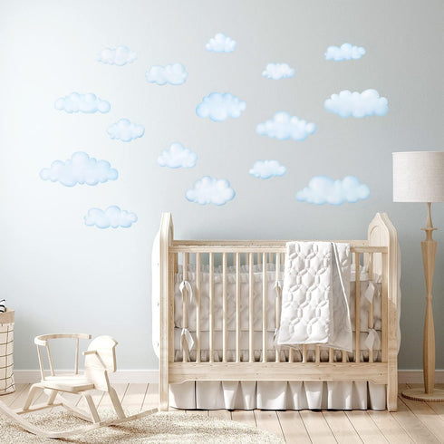 DECOWALL DS9-1702 Clouds Kids Wall Decals Wall Stickers Peel and Stick Removable Wall Stickers for Kids Nursery Bedroom Living Room...