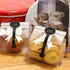 300 Pcs Handmade Food Baking Seal Stickers, Self-Adhesive Handmade Bakery Stickers, Black Long Label Cake Stickers, Stickers for Pastry Bags Lolli...