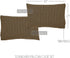 VHC Brands Black Check Standard Pillow Case Set of 2 21x30 Country Rustic Design, Black and Tan...