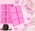 Webake Brownie Pan with Dividers Silicone, 2.5" x 2.5" x 1" Square Brownie Mold for Baking Brownie, Chocolate Bar, Muffin, Cornbread, Square Cupca...