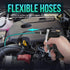 Industrial Air Blow Gun with Brass Adjustable Air Flow Nozzle, Steel Air Flow Extension, and Blow Hose, Pneumatic Air Compressor Accessories Tool ...