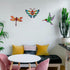 Yonivexis Hummingbird Butterfly Dragonfly Metal Wall Decor Outdoor Metal Wall Art Fence Decor Hanging Decorations for Garden Living Room Bedroom, ...