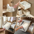 4 PCS Pull out Rail for Baskets or Bins.Storage and Organization Accessories for Cabinet,Shelves.DIY Drawer Organizers Slides...