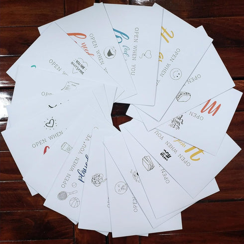 Open When Envelopes, 16 Pieces Romantic Long Distance Relationship Gift, Colorful Open Letters, University Graduation Leaving Gift, Leaving Home G...