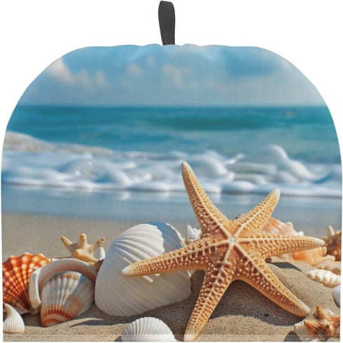 Starfish Tea Cosy for Teapot Cozy Beach Tea Cosy Kettle Dust Cover Teapot Dust Protector Home Kitchen Decorative Tea Cozies...