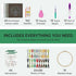Cyanfour 4 Stage Embroidery Kit for Beginners Adults, Easy to Learn 38 Different Stitches from Instruction & Video, Needlepoint Kits for Adults wi...