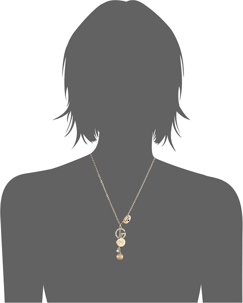 GUESS womens "Basic" Gold Pave G Linear Y-Shaped Necklace, 16" + 2" Extender...