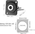 QIANRENON DC 5.5mm x 2.5mm Panel Mount Jack Adapter Connector 2-Pin High Current Solder Wire 5.5 * 2.5mm DC Power Receptacle, 50V 3A,XLR Panel or ...