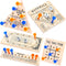 ONEST 5 Packs Wooden Peg Board Game Wooden Board Game Family Board Game Toy Birthday Party Favors Classic Educational Toy for Teens and Adults...