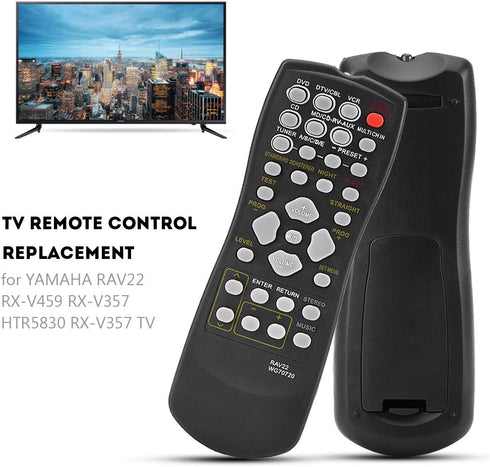 TV Remote Control Fits for Yamaha RAV22 RX-V459 RX-V357 HTR5830 RX-V357 Smart TV, Remote Control Replacement with All Functions...