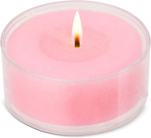 HYOOLA Scented Tealight Candles - Clear Cup - Magnolia Tealight Candles Scented - 6 Hour Burn Time - 15 Pack - European Made...