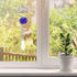 Wind Spinner Stabilizer Crystal Ball, 2 Gazing Ball Spiral Tail Wind Spinner Garden Wind Spinner Tail Stabilizer with Swivel Hook(Blue)...