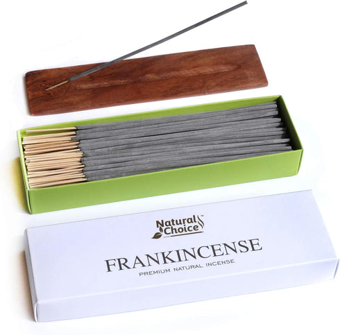 Frankincense Premium Natural Incense Gift Box with Incense Burner, Low Smoke, 100% Natural, No Chemical Dipping...