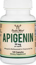 Apigenin Supplement - 50mg per Capsule, 120 Count (Powerful Bioflavonoid Found in Chamomile Tea for Relaxation, Sleep, and Mood) Senolytic Flavono...
