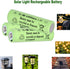 8 Packs Solar Lights Batteries AA900mah 1.2V Ni-MH Rechargeable Double A Battery for Outdoor Solar Lights, String Lights, Pathway Lights...