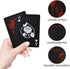 Joyoldelf Black Playing Cards with Rose Pattern, 2pcs Deck of Cards, PVC Plastic & Waterproof Playing Cards, Cool Card Decks Suitable for Family o...
