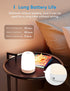 meross Table Lamp, Touch Control, Adjustable Brightness, Multi-Color Bedside Lamp, Portable Rechargeable Night Light for Bedroom...