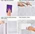 Mecpar Silver Geometric Hexagon Wallpaper 17.71"x 118" White and Silver Contact Paper Striped Wallpaper Peel and Stick Removable Self Adhesive Vin...