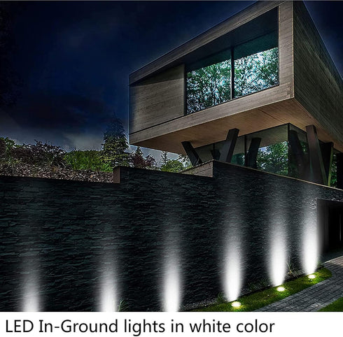 Low Voltage LED In-ground Lights Well Light Landscape Light 3W 12V 24V Waterproof IP67 Pathway Lights Outdoor spotlights Trees Flags for Garden,Ya...