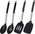 Silicone Spatula Spoon, 4 Pack Silicone Solid Turner Slotted Spatula and Kitchen Silicone Spoons Set for Cooking Baking, Heat Resistant BPA Free B...