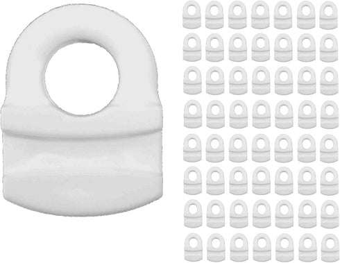 DMSE Wholesale Eye Type Curtain Slide Curtain Carriers Glides Sliders Slide, and Rollers Type C (56 Pack)...