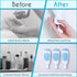 Squeezi 2 Unit Pack (Bright White) Wall Mounted Shower Dispenser and Organizer for Shampoo and Soap Bottles, Silicone Chamber...