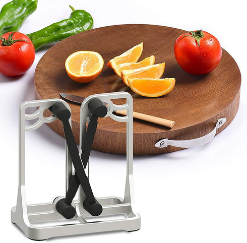 Kitchen Knife Sharpener,Edge Works Knife Sharpeners for Kitchen Knives,Knife Sharpeners for Military Aluminum, Hone, Sharpens, Beveled, Polishes D...