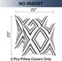 Outdoor Pillow Covers Set of 2, Waterproof Boho Throw Pillow Covers Geometric Pillow Cases for Patio Garden, 20 X 20 Inches (White More, 20x20 Inc...