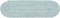 Super Area Rugs Farmhouse Braided Rug Cotton Kitchen Reversible Carpet Turquoise & White, 8" X 28" - Single Stair Tread...