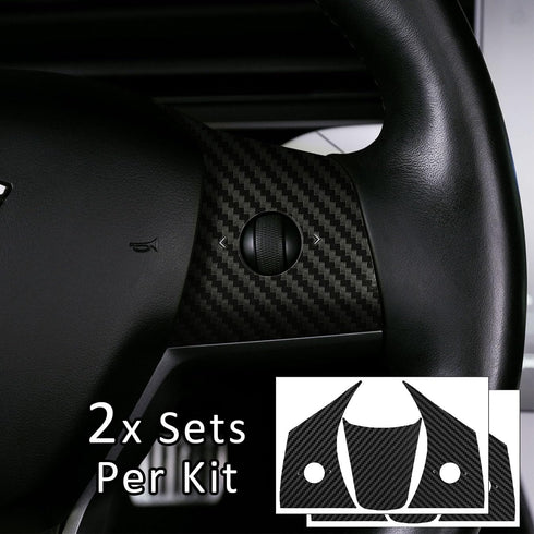 Tesla Model 3 / Model Y Steering Wheel Wrap (Carbon Fiber)...