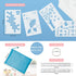 30 PCS Bullet Journals Stencils Supplies (5.1x7.9 Inch) Plastic Planner Stencil for Journaling Bujo Accessories Incl Ultimate Productivity and Mon...