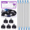 Swpeet 20Pcs 30Amp Thermal Circuit Breaker with 19cm 6.3mm Female Spade Terminals Wire Leads and Waterproof Button Caps Kit, Waterproof Push Butto...