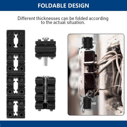 Switch and Receptacle Spacer Outlet Spacers for Electrical Box, 100pcs Electrical Outlet Spacers Shims Socket Electrical Box Extender Outlet Space...