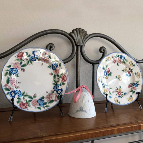 6 Pack Upgraded Plate Display Stands, 6 Inch Anti-Slip Iron Photo Holder Stands Book Display Stands, Compatible 6 to 8 Inch Decorative Plates and ...