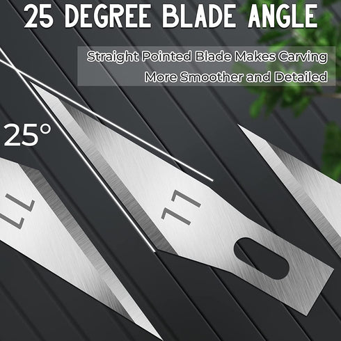 60 Pack Exacto Knife Blades 11, Craft Knife Blades Replacement, Exacto Blade 11, Hobby Knife Blade Refills for Art, Craft, Scrapbooking, Cutting, ...