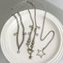 2 Pieces Silver Star Necklace Y2K Jewelry Set Grunge Necklace Kawaii Cute Necklaces Aesthetic Vintage Emo Jewelry...