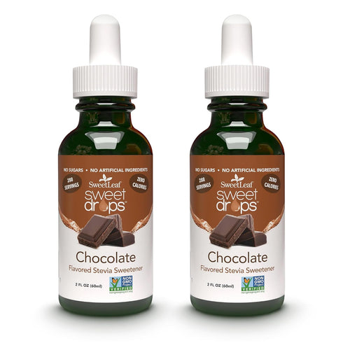 SweetLeaf Stevia Liquid Sweet Drops - Chocolate Flavored Drops, Stevia Liquid Sweetener, Zero-Calorie, Sugar-Free Syrup Alternative for Keto Coffe...