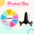 2PCS Things I Can Control Therapy Office Desk Decor Acrylic Feelings Wheel with Base Therapy Office Mental Health Decor Social Worker Office Emoti...