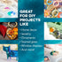 4oz. Translucent Liquid Polymer Clay Bakes to Solid - Oven Bake Clay for Jewelry, Mixed Media, Home Decor, and More - Easy to Use Clear Polymer Cl...