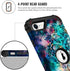 Hocase for iPhone SE 2022/2020 Case, Heavy Duty Shockproof Protection Hard Plastic+Silicone Rubber Hybrid Protective Case for iPhone SE 3rd/2nd Ge...