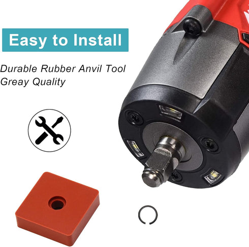 15 Sets 3/8" Impact Wrench Retaining Rings with O-Ring, Compatible with Electric/Pneumatic Cordless Wrench, Including Retainer Ring Anvil Install ...