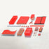 Enday Plastic Pencil Box with Snap Closure Lids Red, Small Utility Storage Crayon School and Office Supplies Case Organizer, Also Available in Gli...