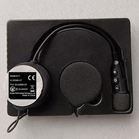 EJEAS E1+ Motorcycle Helmet Bluetooth Headset, Bluetooth 5.1 Helmet Speaker with Auto Answering Call and Noise Reduction Function, Motorcycle Helm...